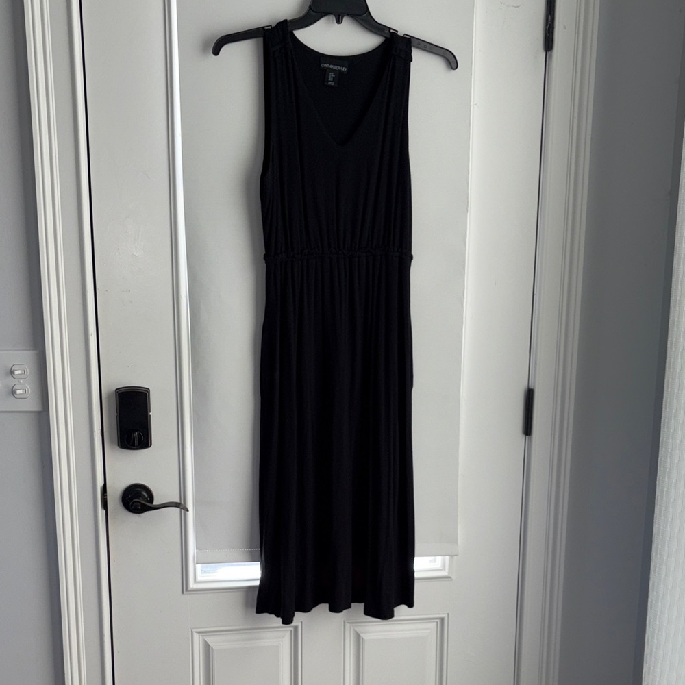 Cynthia Rowley Black Midi Dress